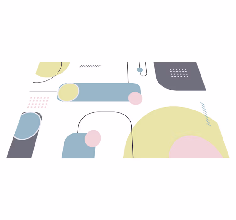 Modern amerikan servis - geometrik Şekil düzeni - TenStickers
