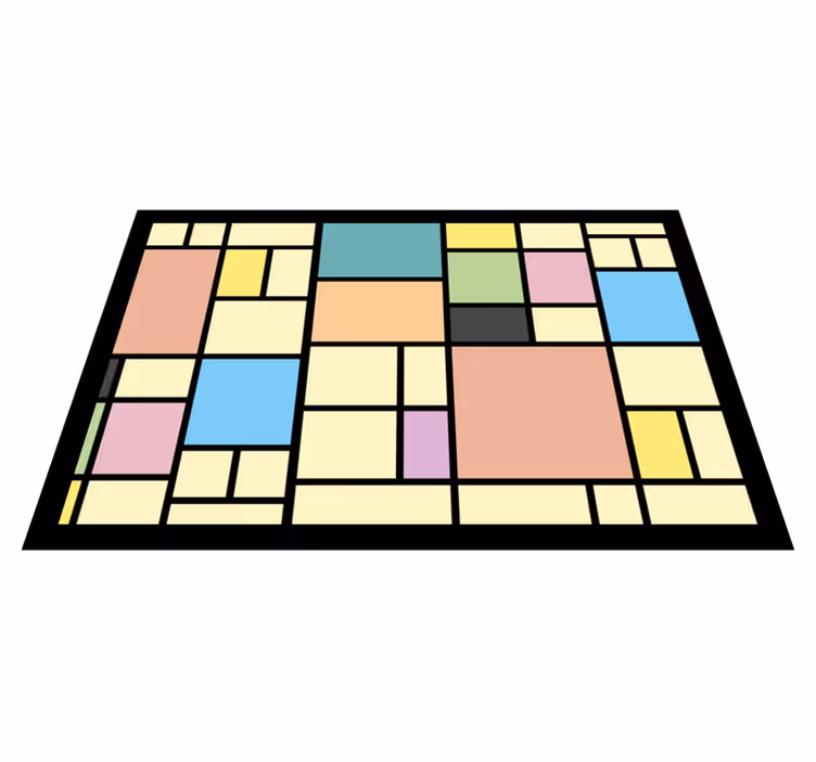 Modern amerikan servis - geometrik soyut desen - TenStickers