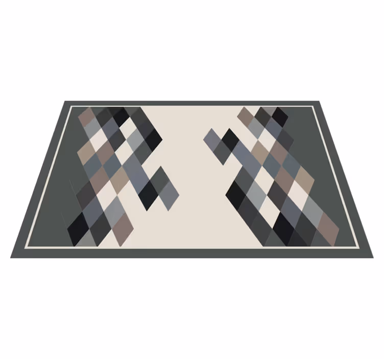 Geometrik desen yüzeyi modern amerikan servis - TenStickers
