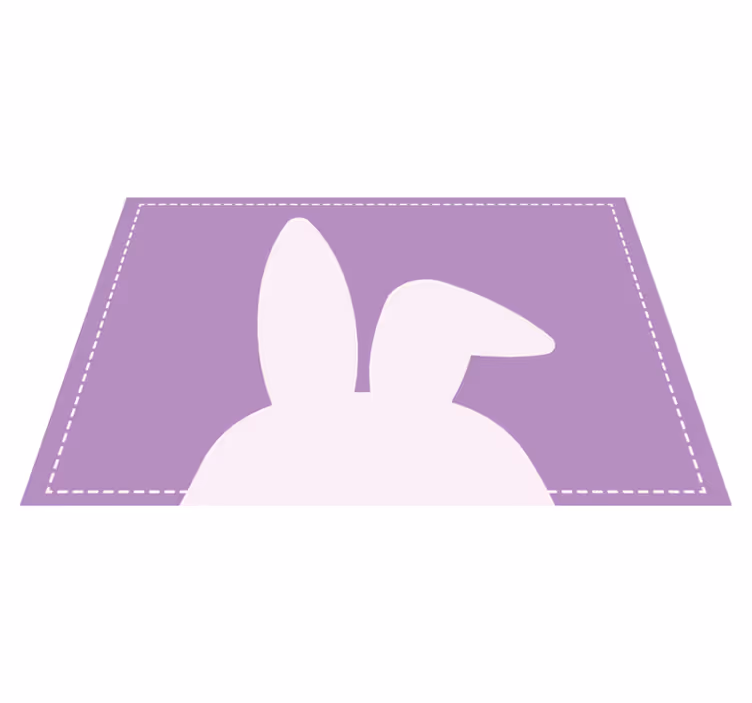 Sevimli tavşan kulakları çocuk placemats - TenStickers