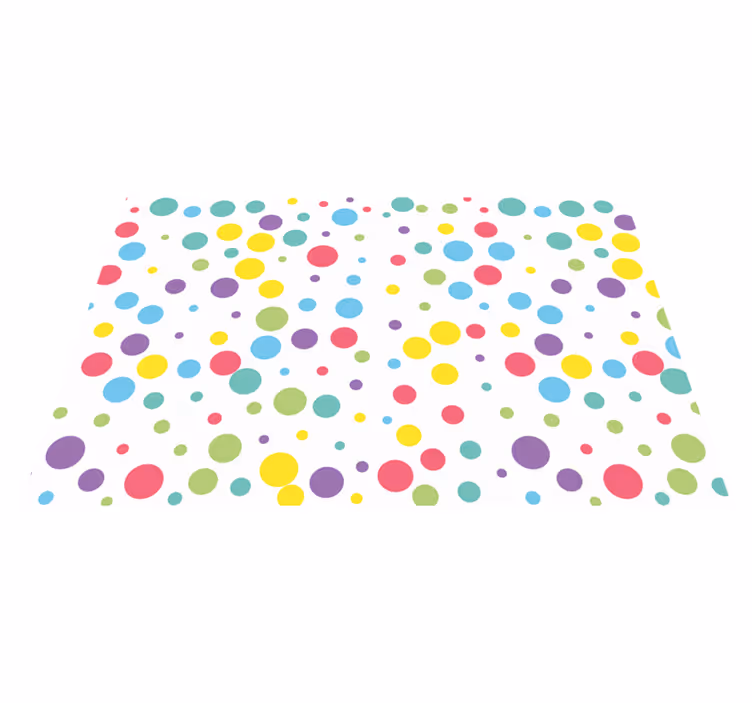 Renkli puantiyeli desen orijinal placemats - TenStickers