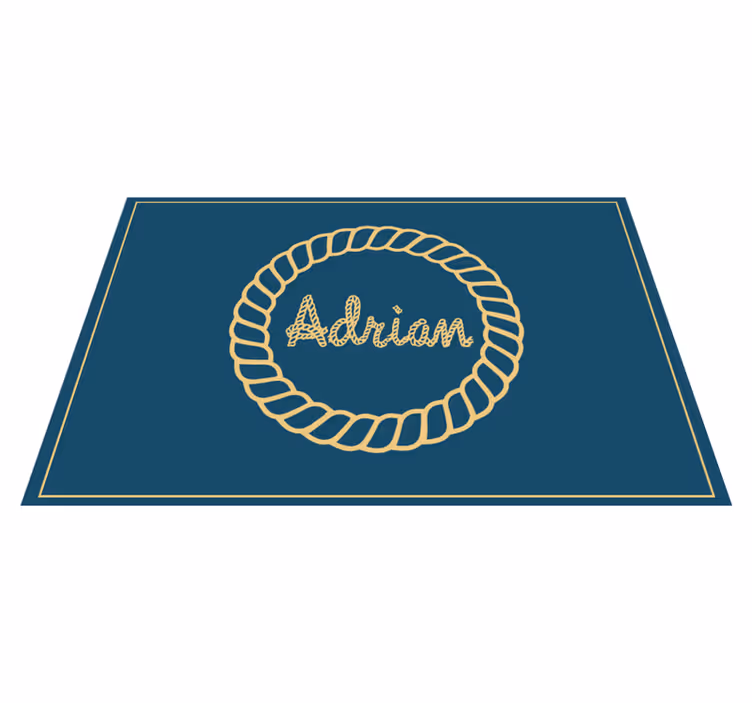 Kişiselleştirilmiş bornoz ve çapa ev placemats - TenStickers