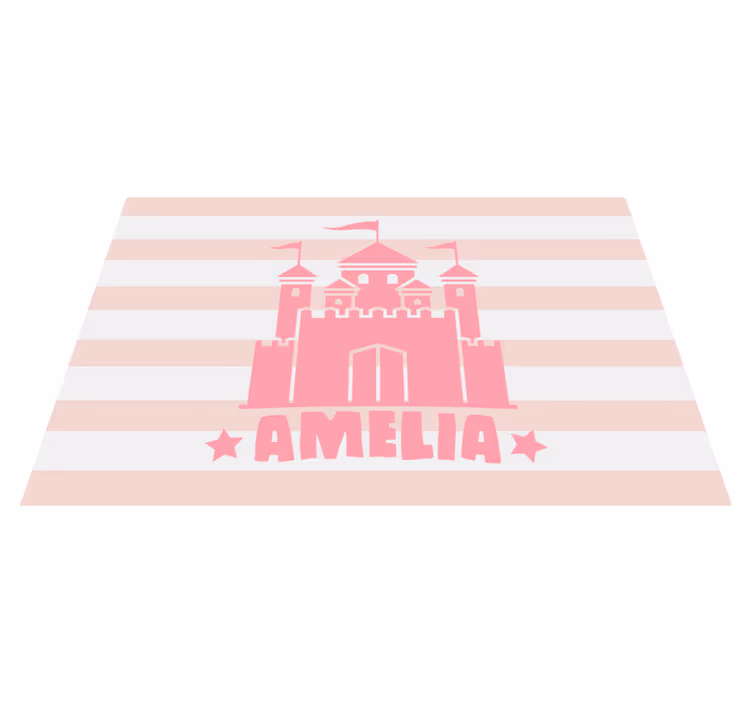 Çocuk amerikan servis - bayraklı kale - TenStickers