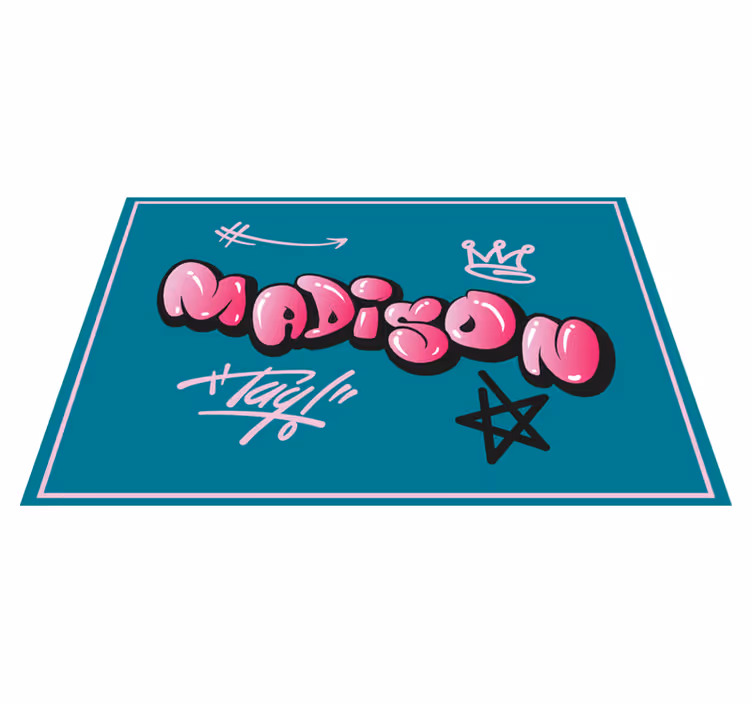 Pembe havalı yazı grafiti servis altlıkları - TenStickers