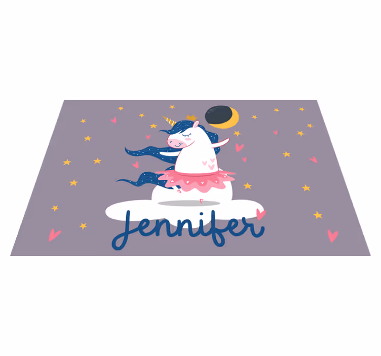 Çocuk amerikan servis unicorn dans gecesi - TenStickers