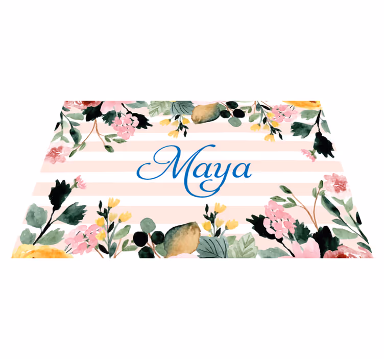Floral İsimli amerikan servis - TenStickers