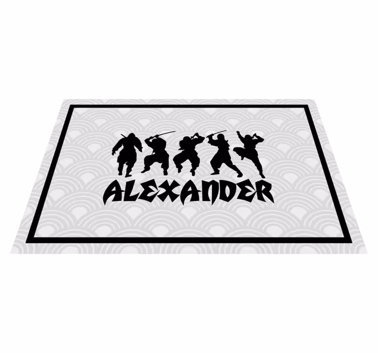 Ninja warrior silhouettes isimli amerikan servis - TenStickers