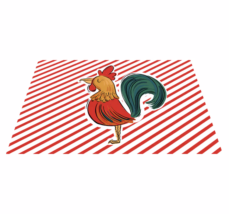 Orijinal amerikan servis Çizgili horoz - TenStickers