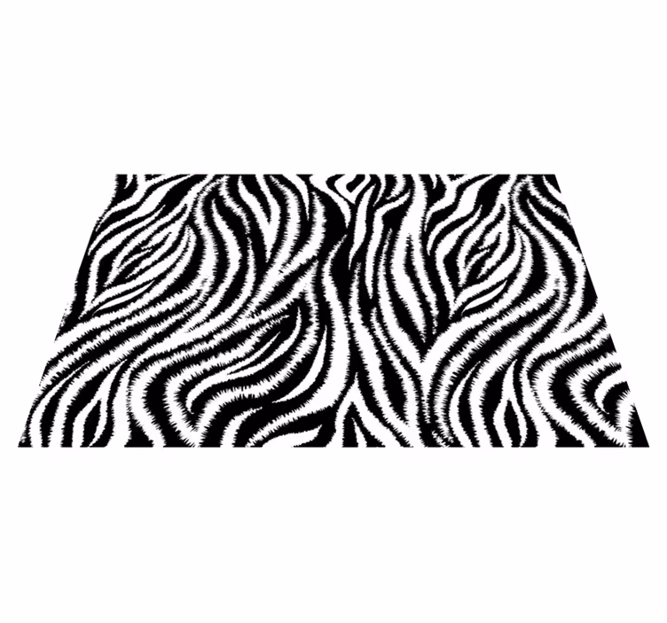 Doku efekti amerikan servis zebra deseni motifi - TenStickers