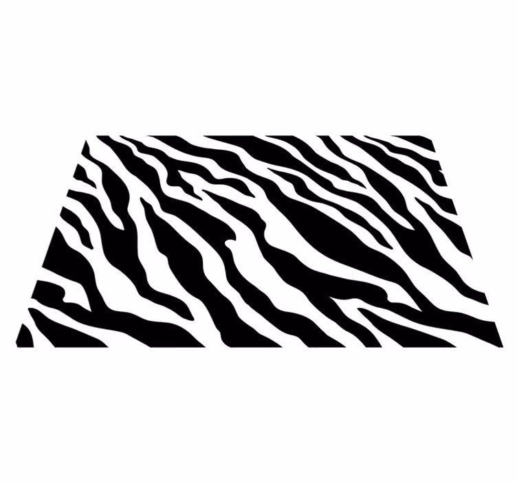 Siyah beyaz zebra desen orijinal servis altlığı - TenStickers