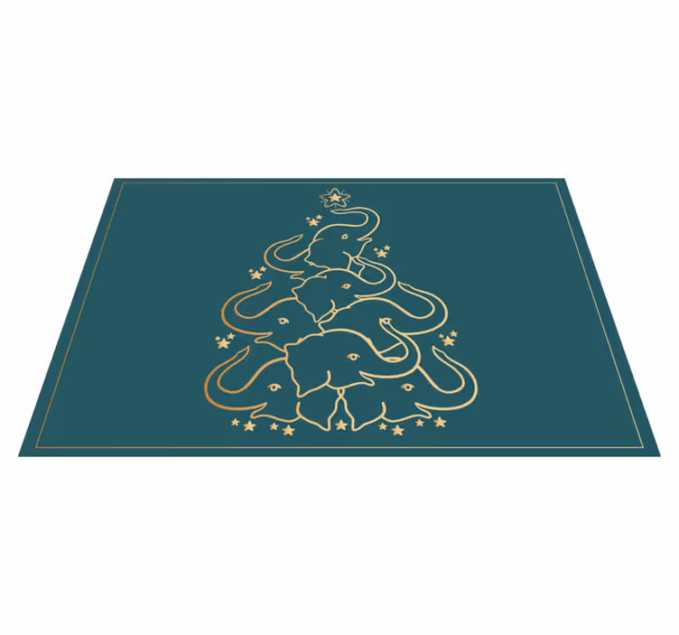 Noel amerikan servis - Şık fil ağacı - TenStickers