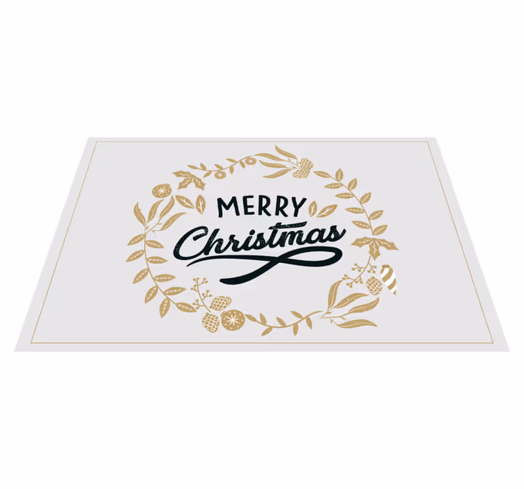 Noel amerikan servis - mutlu noel Çelenk - TenStickers