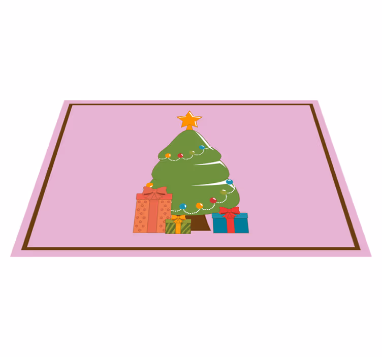 Noel amerikan servis renkli noel ağacı - TenStickers