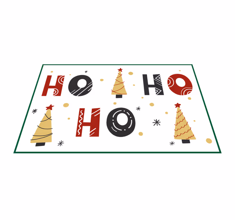 Noel amerikan servis - noel ağacı deseni - TenStickers