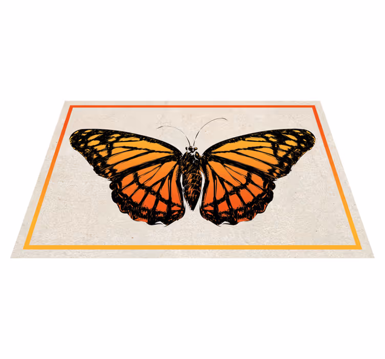 Vintage hükümdar kelebek orijinal placemats - TenStickers