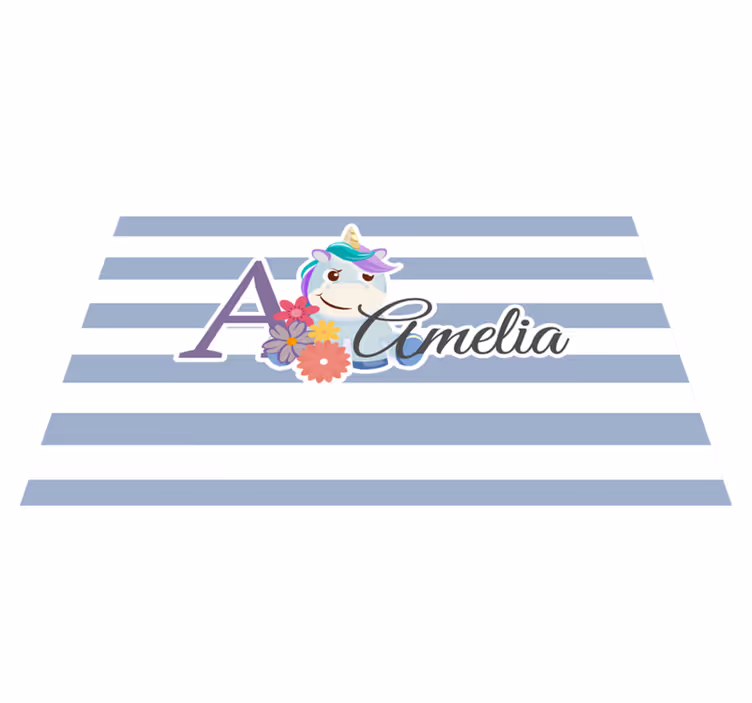 Çocuk amerikan servis unicorn İsimli İllüstrasyon - TenStickers