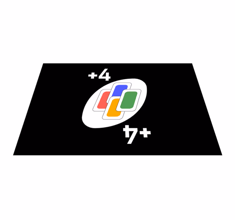 Uno renk kartları orijinal servis altlıkları tasarlar - TenStickers