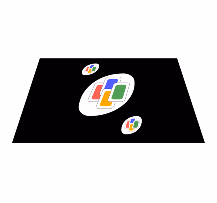 Orijinal amerikan servis - canlı geometrik Şekiller - TenStickers