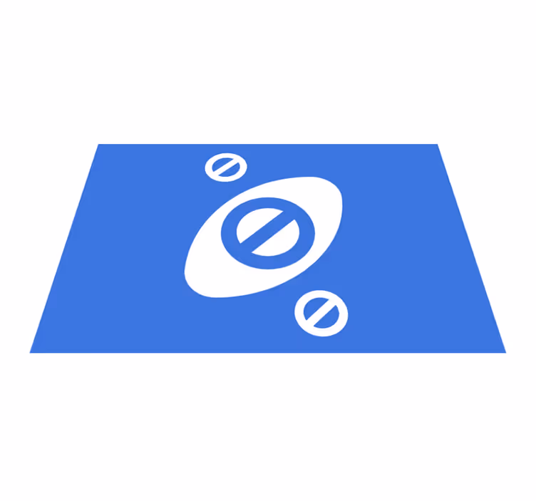 Modern amerikan servis minimalist mavi vurgu - TenStickers