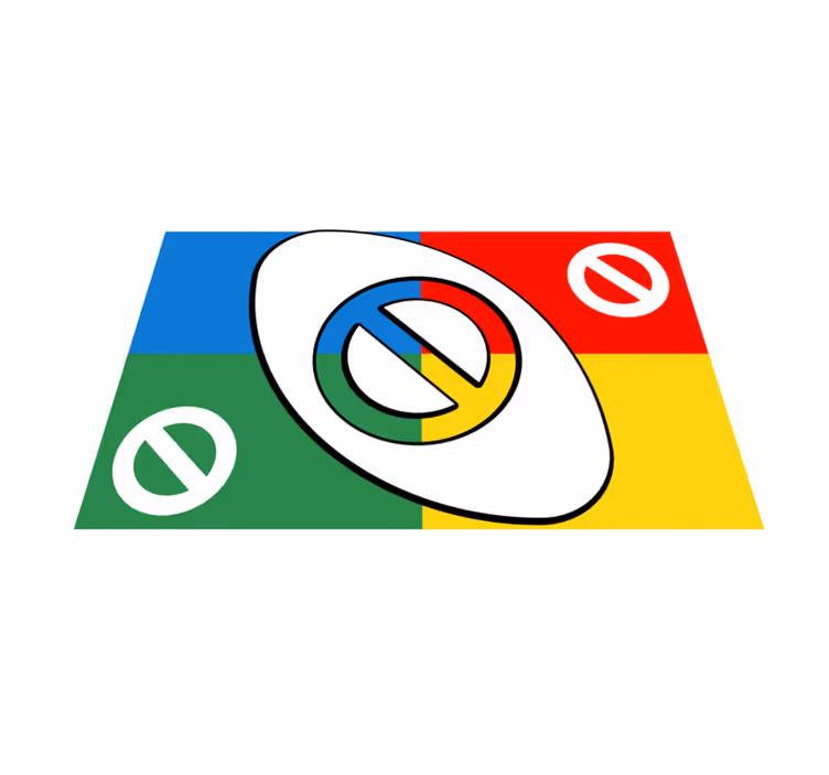 Modern amerikan servis - soyut renkli Şekil - TenStickers
