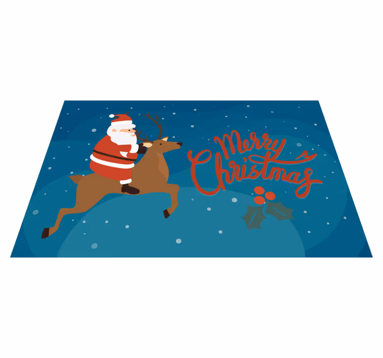 Noel amerikan servis - noel baba ren geyiğiyle - TenStickers