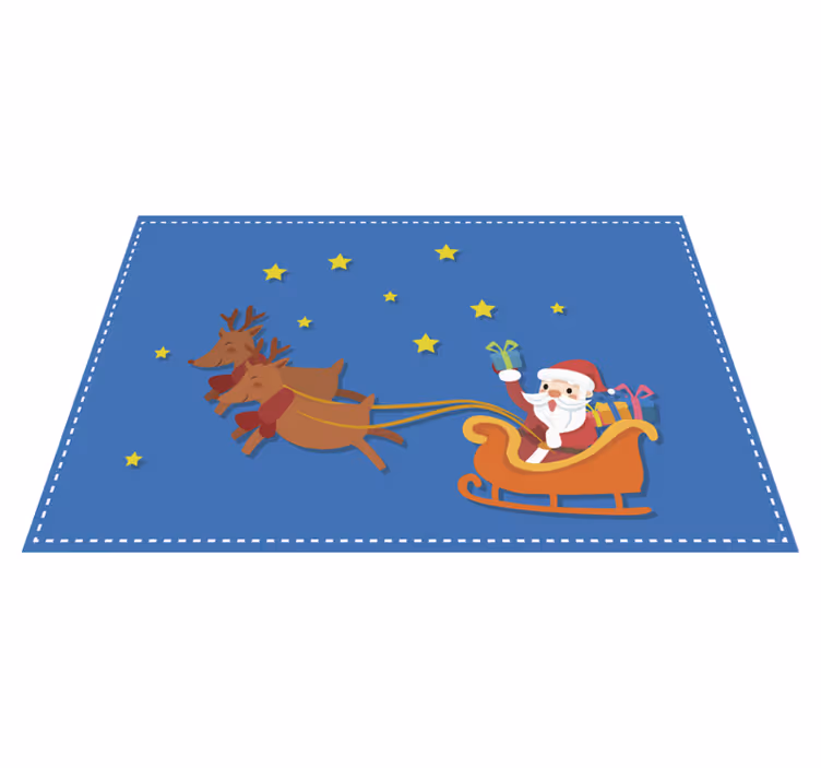 Noel amerikan servis kızak yolculuğu - TenStickers