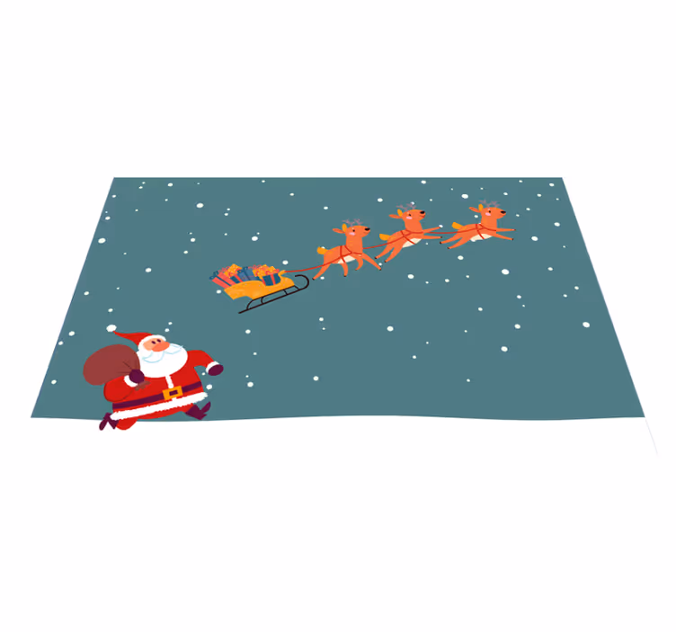 Noel amerikan servis - noel baba kızak turu - TenStickers
