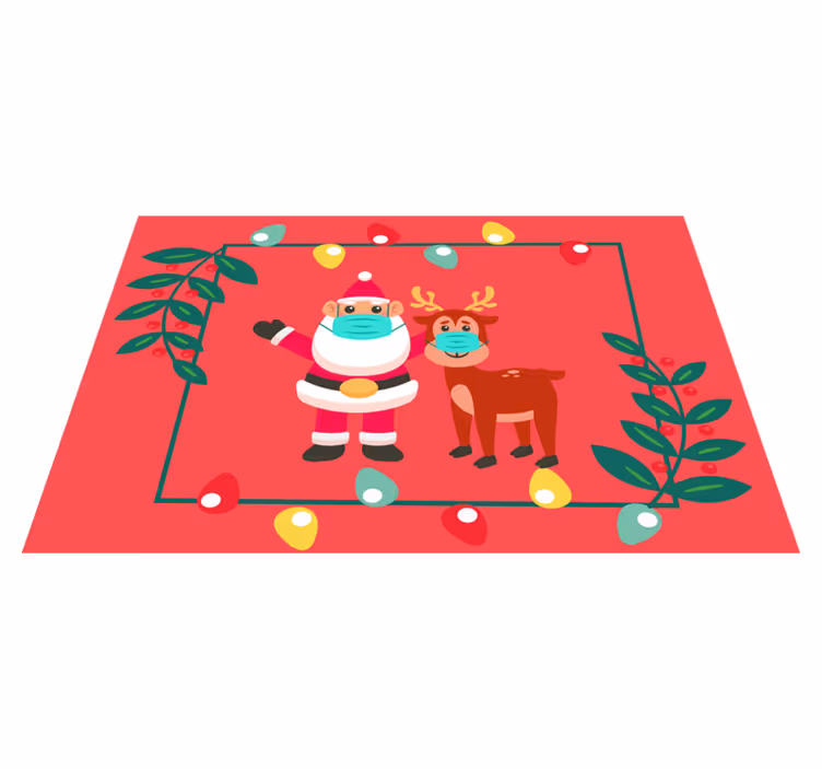 Noel amerikan servis - noel baba ve kızak - TenStickers
