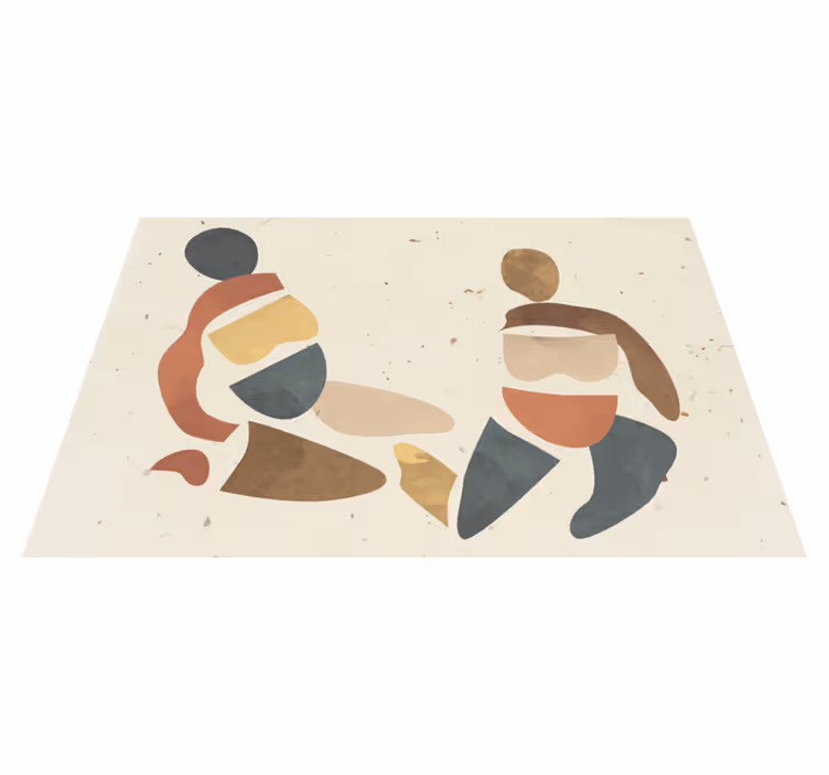 Soyut insan figürleri modern amerikan servis - TenStickers