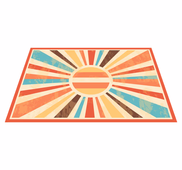 Modern amerikan servis - canlı güneş patırtısı motifi - TenStickers