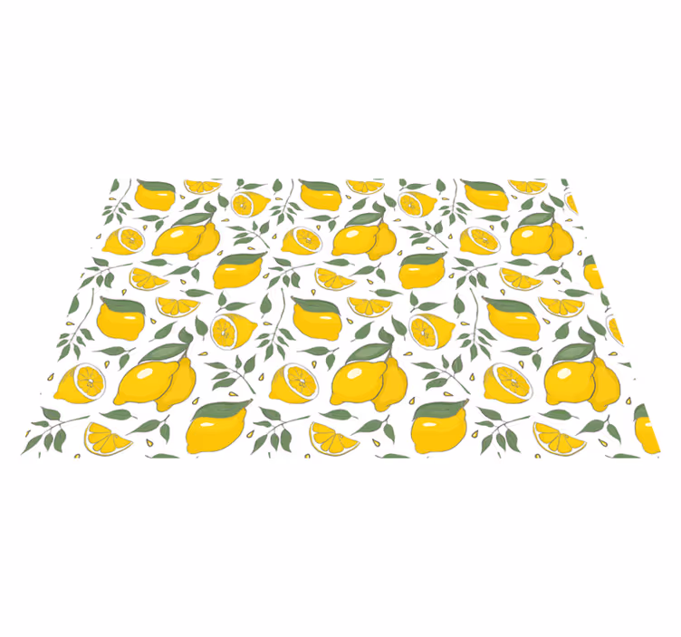 Orijinal amerikan servis canlı limon motifi - TenStickers
