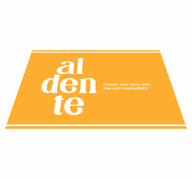 Metni amerikan servis - aldente mutfak hatırlatıcısı - TenStickers