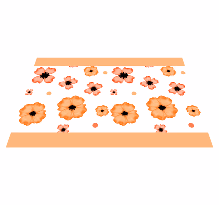 Çocuk amerikan servis - Çiçek deseni İlhamı - TenStickers