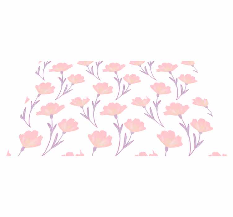 Orijinal amerikan servis pembe Çiçek konsepti - TenStickers
