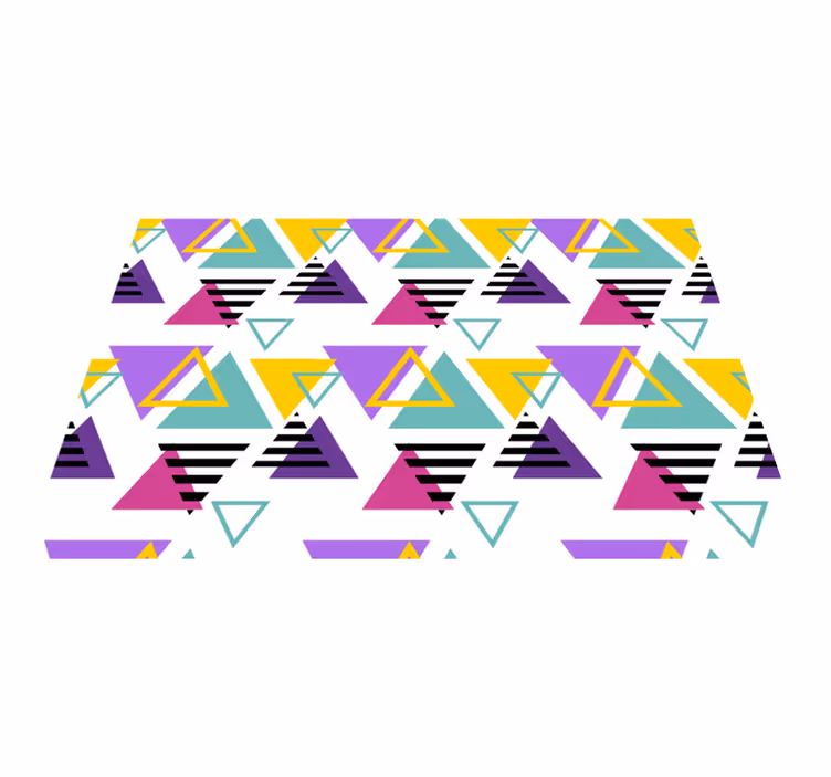 Modern amerikan servis renkli geometrik Üçgenler - TenStickers