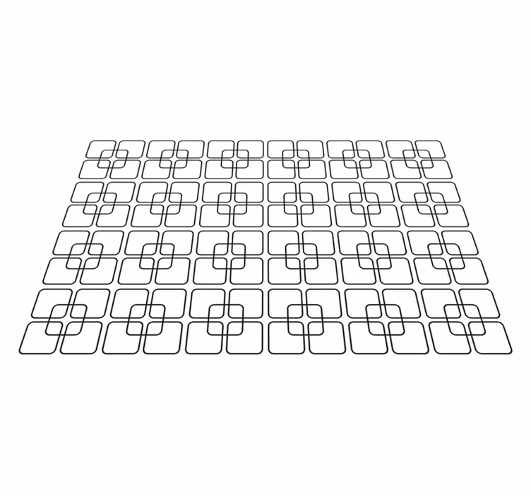 Doku efekti amerikan servis - geometrik desen yerleşimi - TenStickers