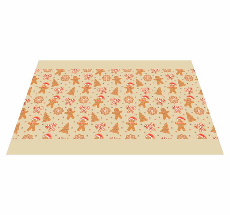 Zencefilli kurabiye noel baba noel placemats - TenStickers