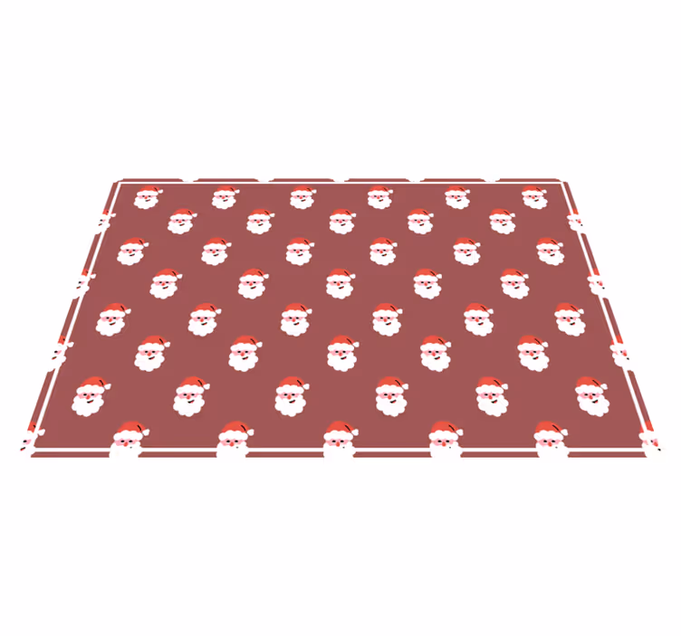 Noel amerikan servis santa yüz deseni - TenStickers