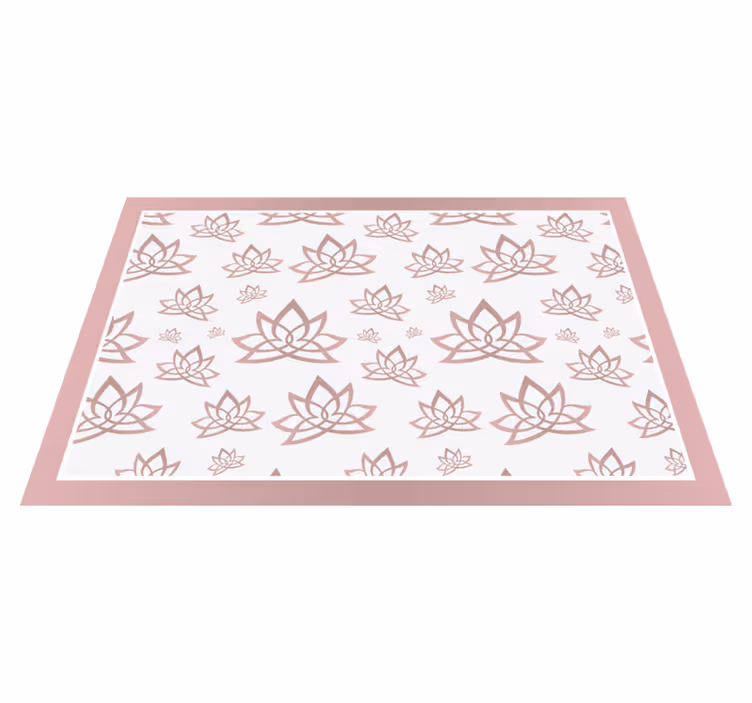 Doku efekti amerikan servis - Şık lotus deseni - TenStickers