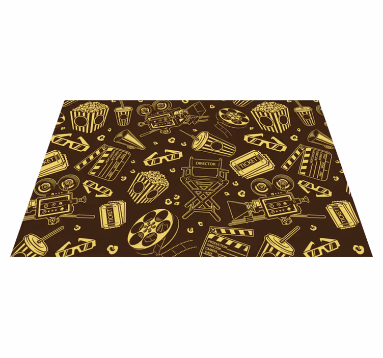Sinema simgesi desen placemats - TenStickers