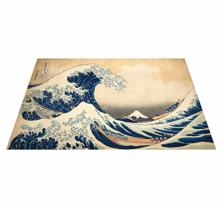 Hokusai kanagawa dalga placemats - TenStickers