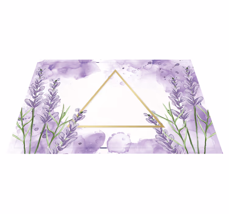 Dijital lavanta üçgen placemats - TenStickers