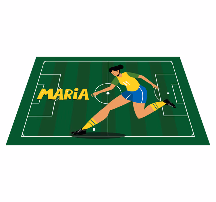 Kız futbolcu özel servis altlıkları - TenStickers