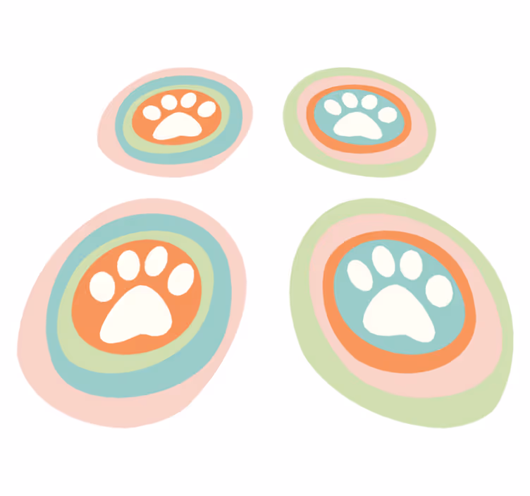 Köpek Tırnağı Kase orijinal amerikan servis - TenStickers