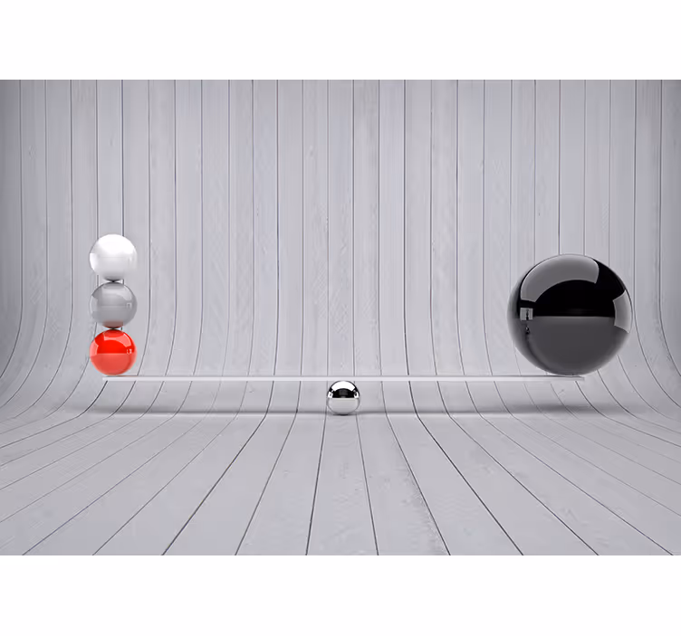 Sizin için denge 3d duvar resmi - TenStickers