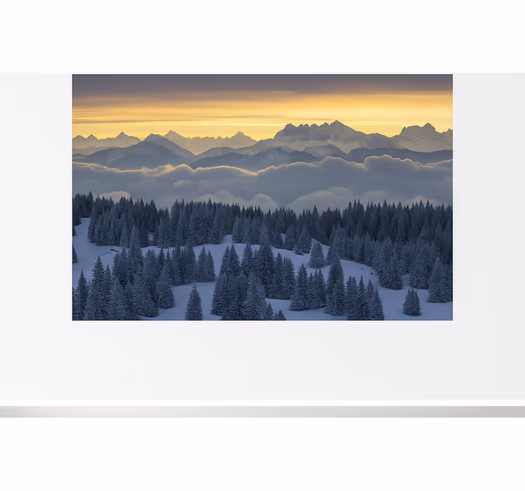 İsviçre alpleri – aiguilles du midi dağ duvar resim - TenStickers