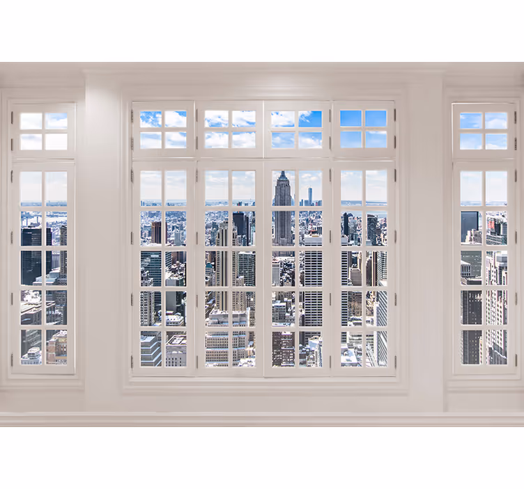 New york şehir silüeti duvar kağıdı - TenStickers