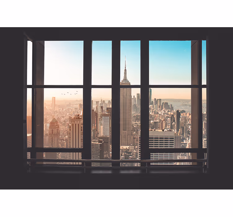 Güneşli sabah new york duvar resmi - TenStickers