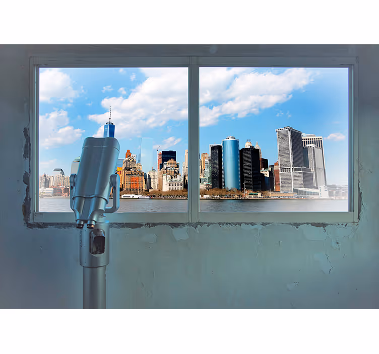 Bakış açısı new york city duvar resmi - TenStickers