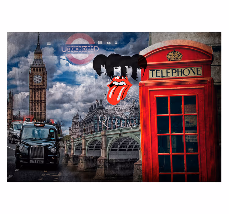 Londra duvar resmi kolaj - TenStickers